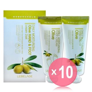 LEBELAGE-Daily Moisturizing Olive Hand Foot Cream Set 10pcs Bundle Set