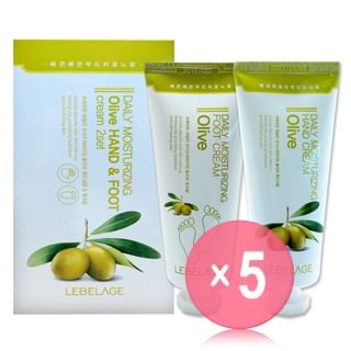 LEBELAGE-Daily Moisturizing Olive Hand Foot Cream Set 5pcs Bundle Set