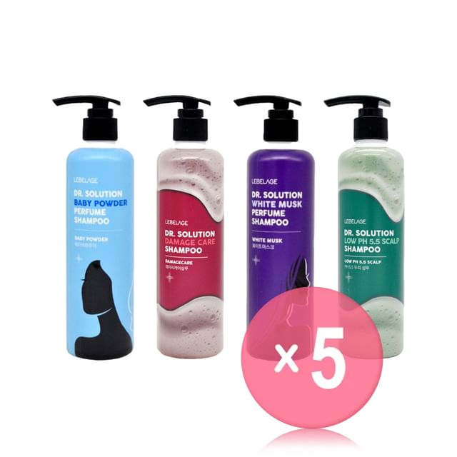 LEBELAGE-Dr Solution Shampoo - 4 Types 5pcs Bundle Set