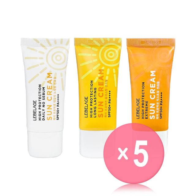 LEBELAGE-High Protection Sun Cream - 3 Types 5pcs Bundle Set