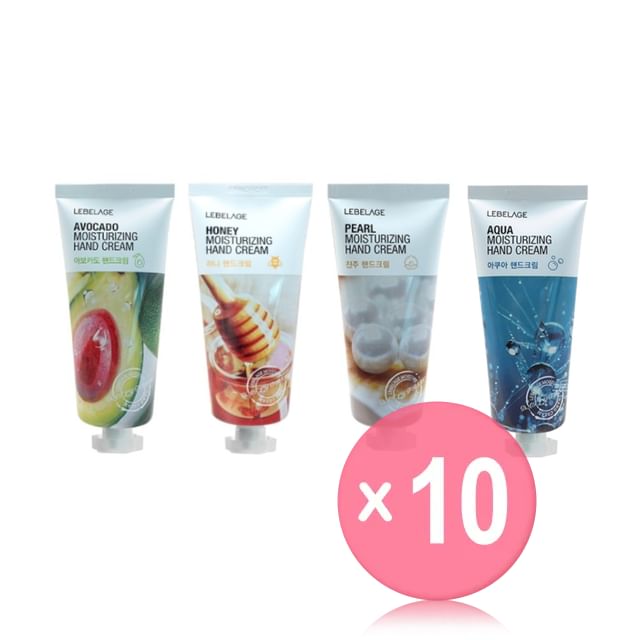LEBELAGE-Moisturizing Hand Cream - 4 Types 10pcs Bundle Set
