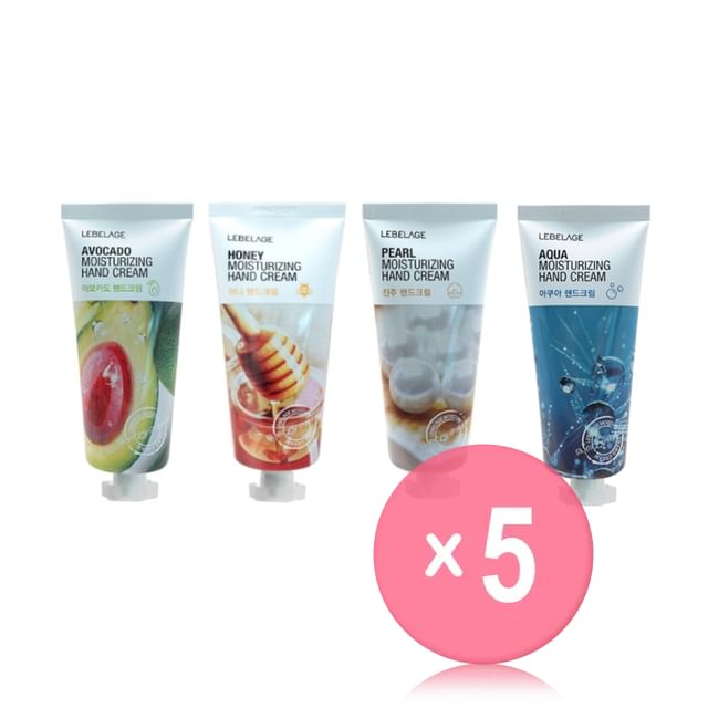 LEBELAGE-Moisturizing Hand Cream - 4 Types 5pcs Bundle Set