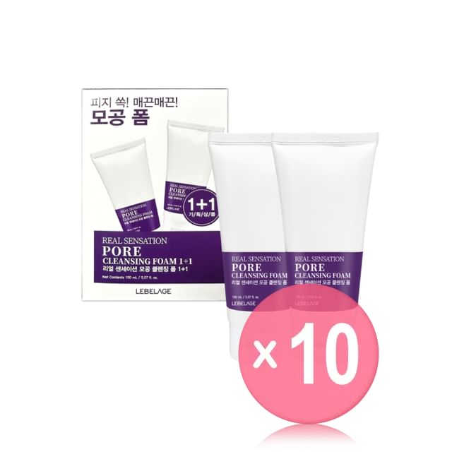 LEBELAGE-Real Sensation Pore Cleansing Foam Set 10pcs Bundle Set