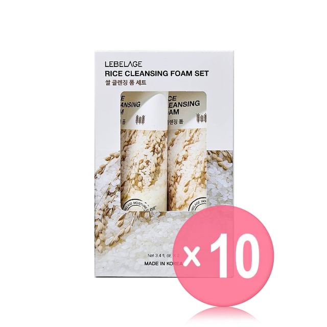 LEBELAGE-Rice Cleansing Foam Set 10pcs Bundle Set