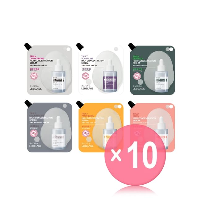 LEBELAGE-Truly High Concentration Serum - 6 Types 10pcs Bundle Set