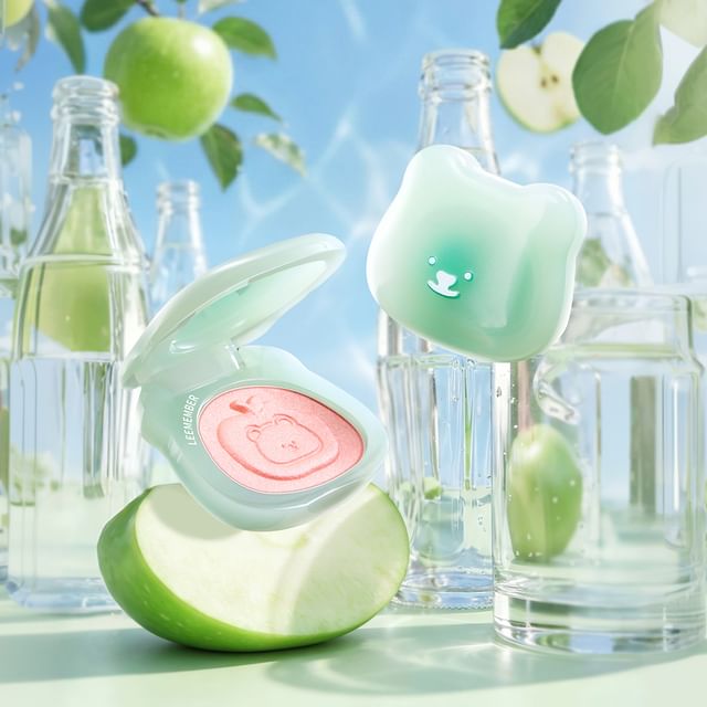 LEEMEMBER-Bear Cream Blush Highlighting Powder Green Apple Edition - 3 Colors