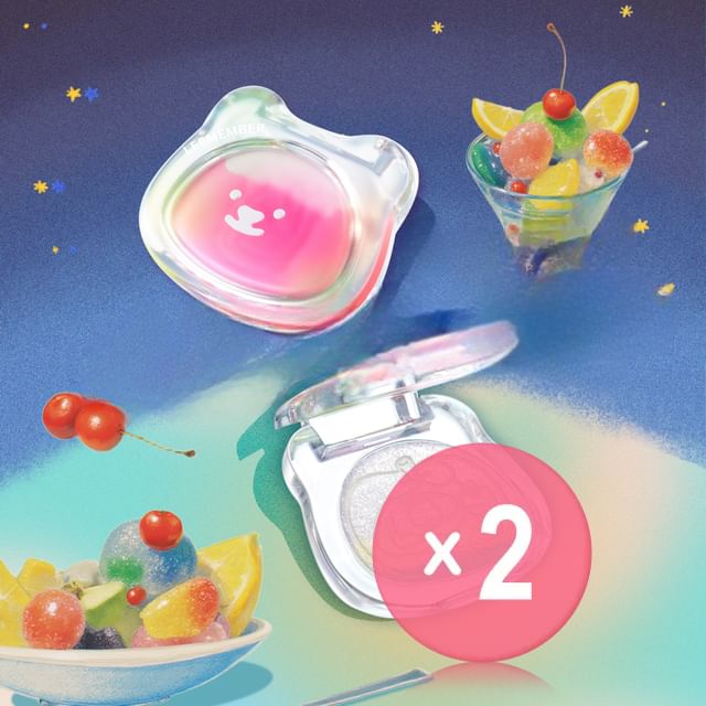 LEEMEMBER-Highlighting Powder Fruit Punch Edition - 2 Types 2pcs Bundle Set
