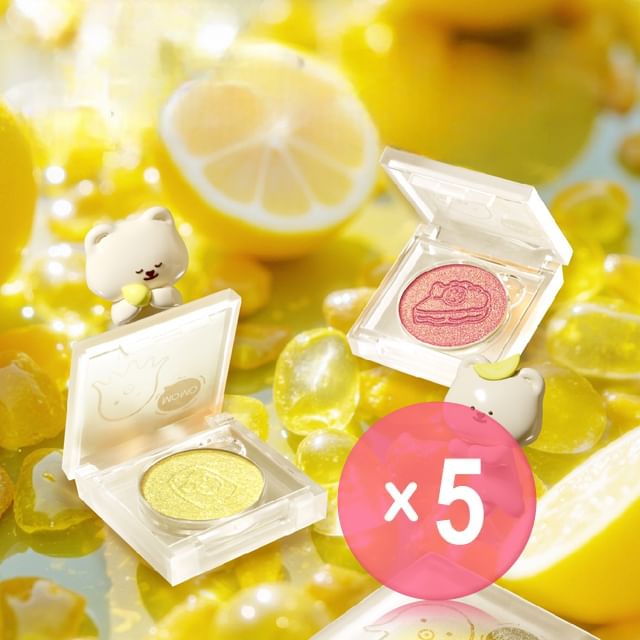 LEEMEMBER-Lemon Candy Series Dream Core Eyeshadow - 3 Colors 5pcs Bundle Set