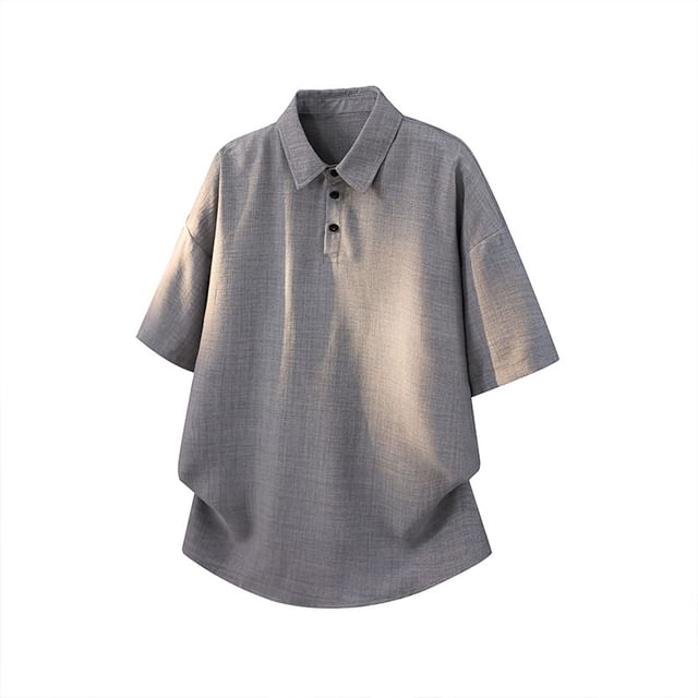 Lefitt-Elbow-Sleeve Plain Overhead Shirt