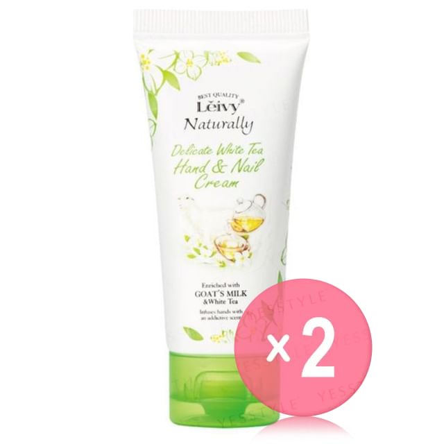 Leivy Naturally-Delicate White Tea Hand Nail Cream 2pcs Bundle Set