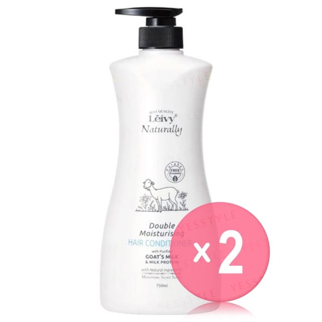 Leivy Naturally-Double Moisturising Hair Conditioner 2pcs Bundle Set