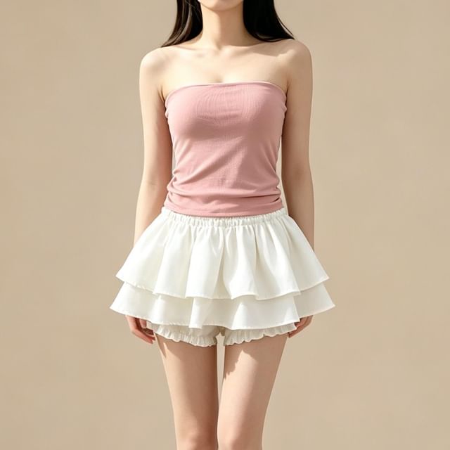 Lemongrass-Strapless Plain Tube Top