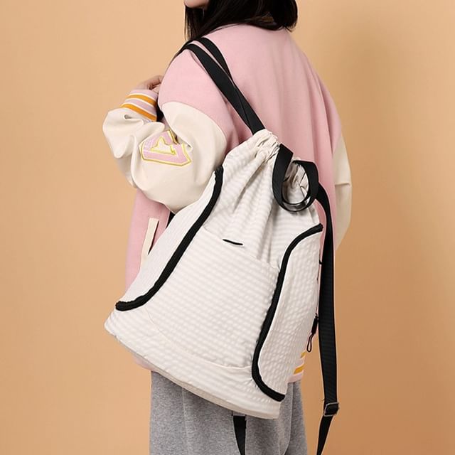leopar-Hiking Drawstring Backpack