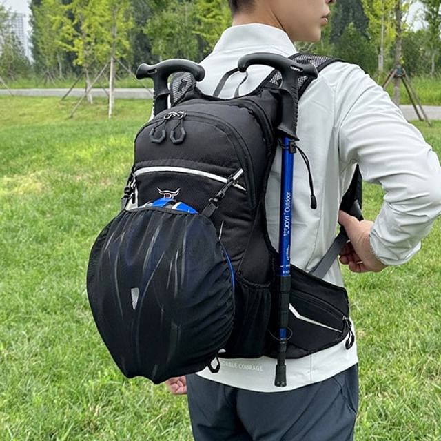 leopar-Unisex Panel Outdoor Backpack