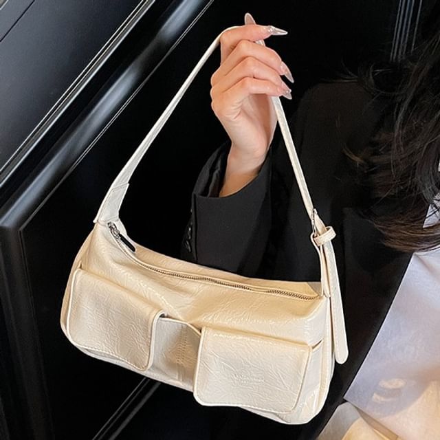Letheroni-Faux Leather Shoulder Bag