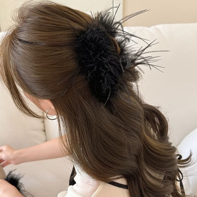 LIDO-Chenille Hair Claw Clip