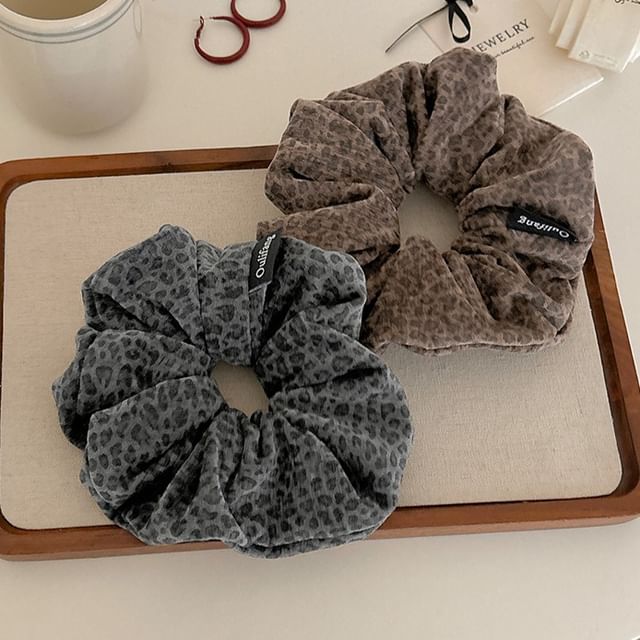 LIDO-Leopard Print Scrunchie