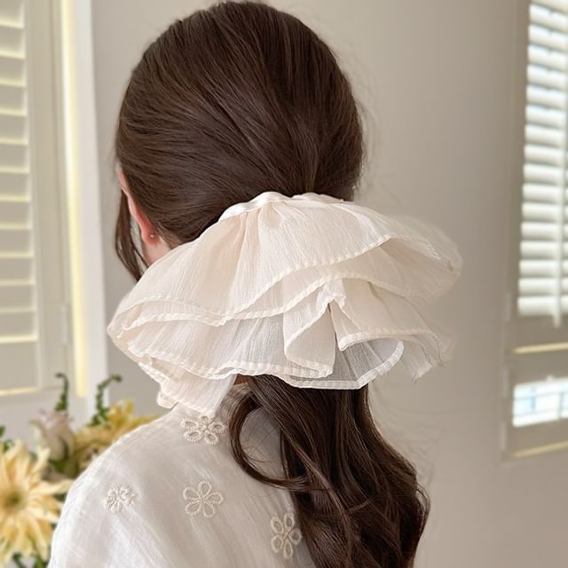 LIDO-Plain Mesh Scrunchie