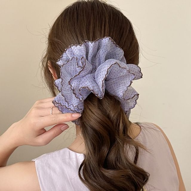 LIDO-Polka Dot Layered Scrunchie