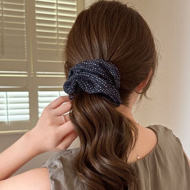 LIDO-Polka Dot Scrunchie