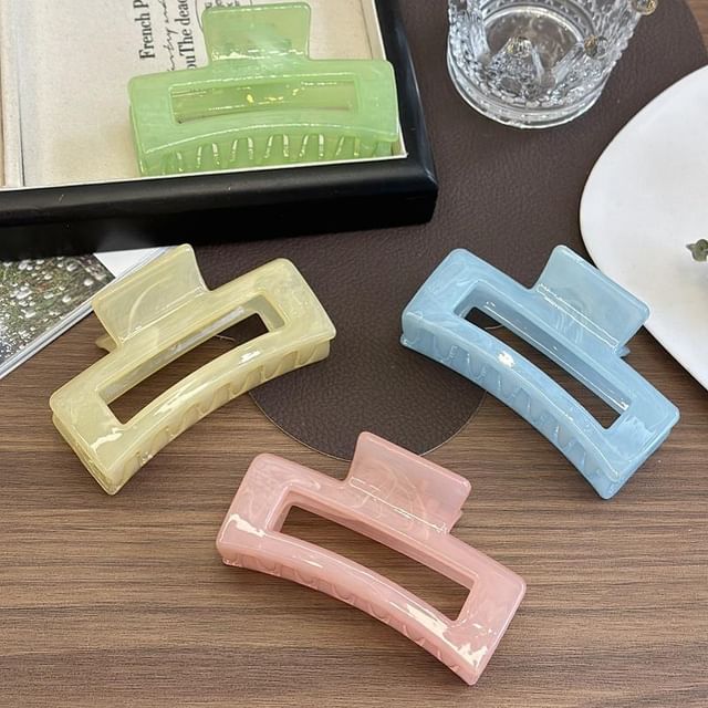 LIDO-Rectangle Acrylic Hair Claw Clip