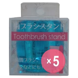 Lifellenge-Clear Blue Toothbrush Stand 3-06 5pcs Bundle Set