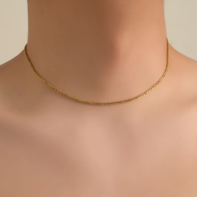 Lilafey-Curb Chain Necklace