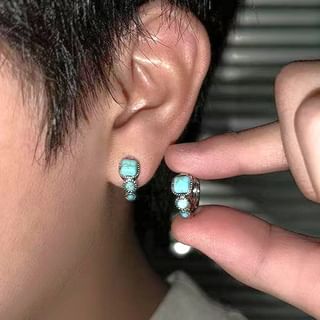 Lilafey-Gemstone Hoop Earring