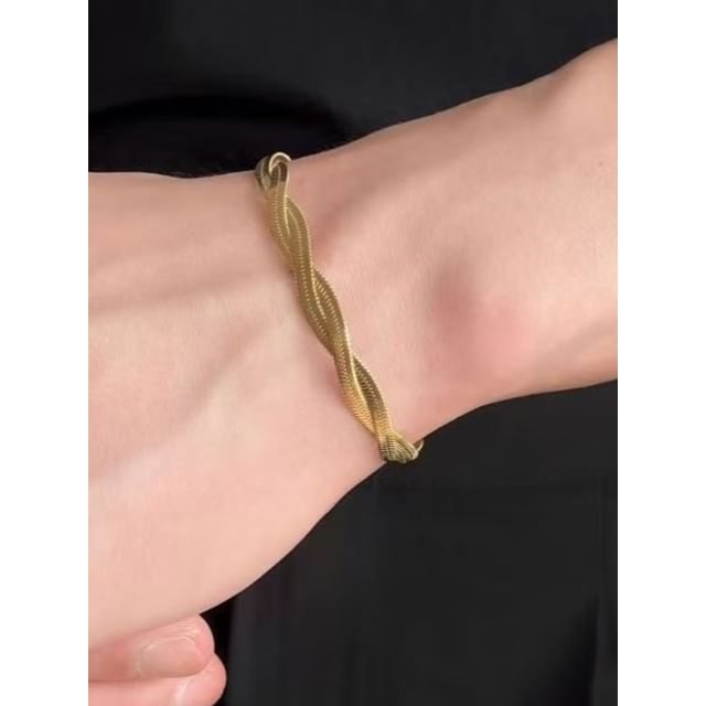 Lilafey-Helical Alloy Bracelet