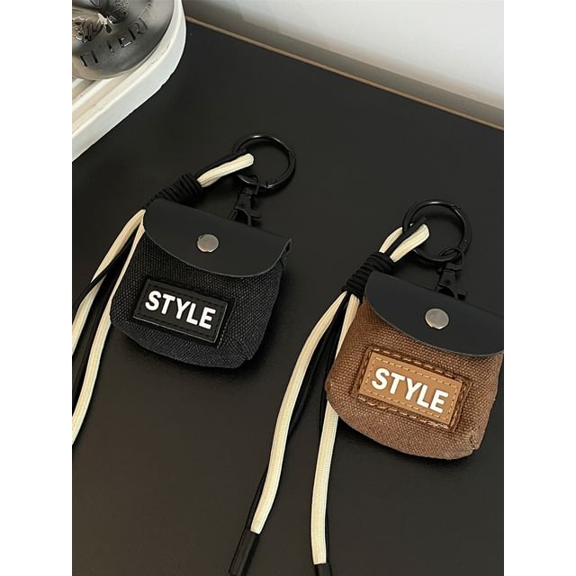 Lilafey-Lettering Snap Buttoned Waist Pouch