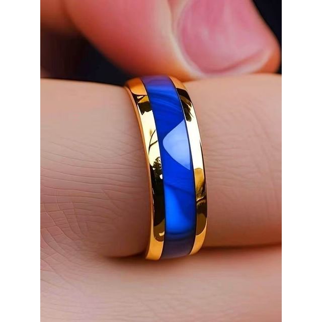 Lilafey-Resin Inlay Alloy Ring Various Designs