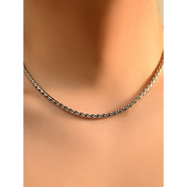 Lilafey-Snakebone Twisted Necklace