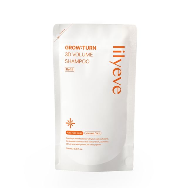 lilyeve-Grow Turn 3D Volume Shampoo - Shampooing volumisant aux exosomes végétaux et peptides - Recharge