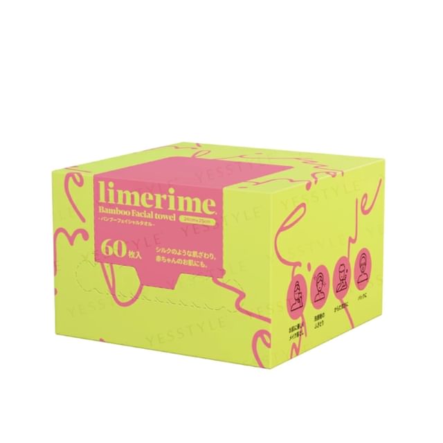 limerime-Bamboo Facial Towel-60 Pcs