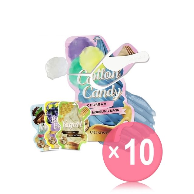 LINDSAY-Ice Cream Modeling Mask - 4 Types 10pcs Bundle Set