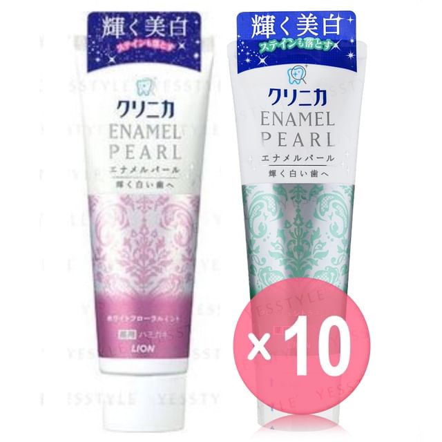 LION-Clinica Enamel Pearl Toothpaste 10pcs Bundle Set