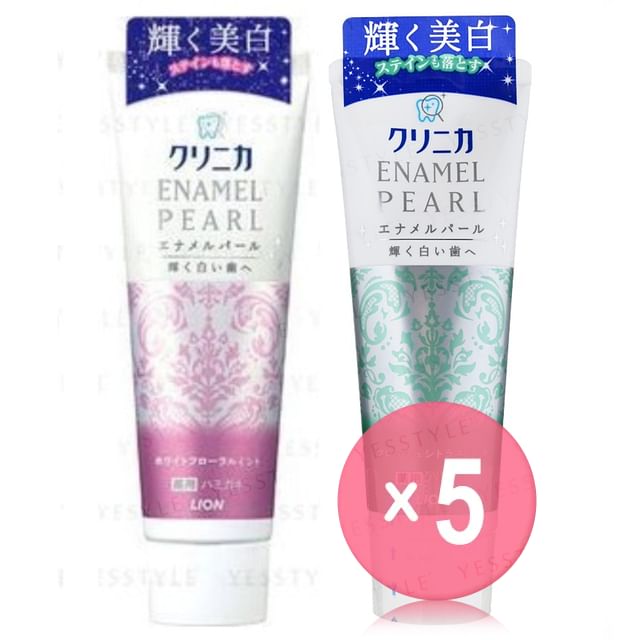 LION-Clinica Enamel Pearl Toothpaste 5pcs Bundle Set