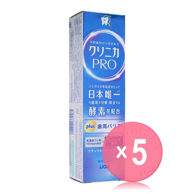 LION-Clinica Pro Plus Periodontal Barrier Toothpaste 5pcs Bundle Set