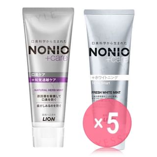 LION-Nonio Toothpaste 5pcs Bundle Set
