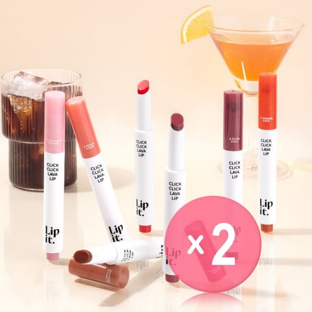 Lipit-Click Click Lava Lip 2pcs Bundle Set