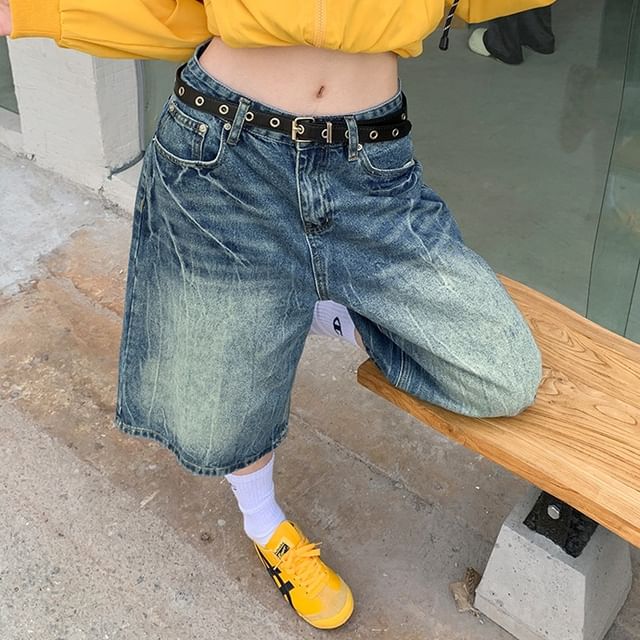 Litoya-Mid Rise Washed Jorts