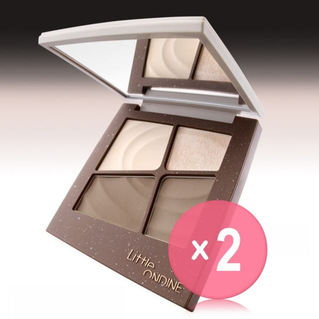 LITTLE ONDINE-Contour Highlighter Makeup Palette - 2 Types 2pcs Bundle Set