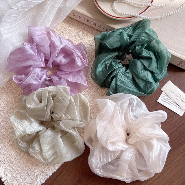 LIVSIA-Plain Mesh Scrunchie