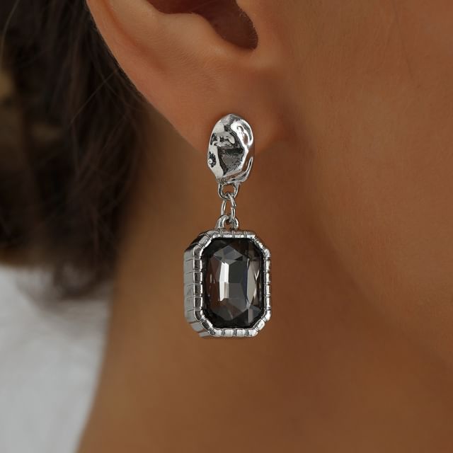 LIVSIA-Rhinestone Drop Earring