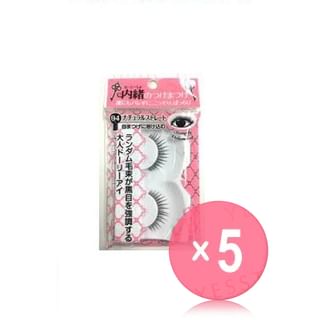 Loujene-Eyelashes 04 Natural Straight 5pcs Bundle Set