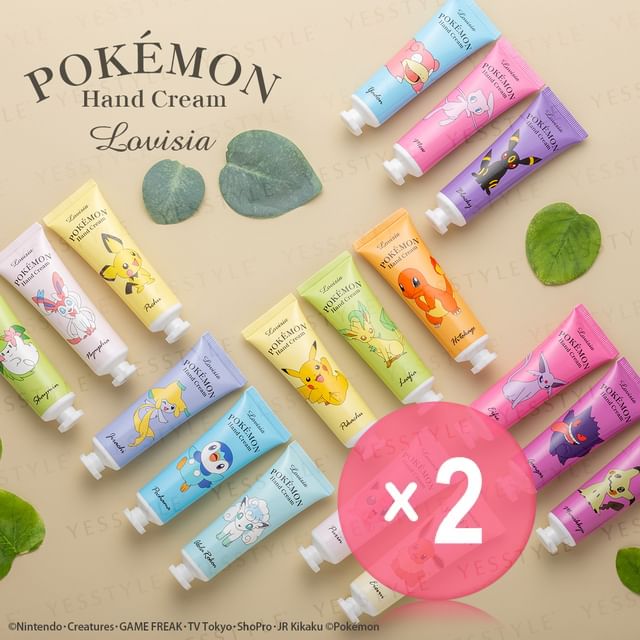 Lovisia-Pokemon Hand Cream 2pcs Bundle Set