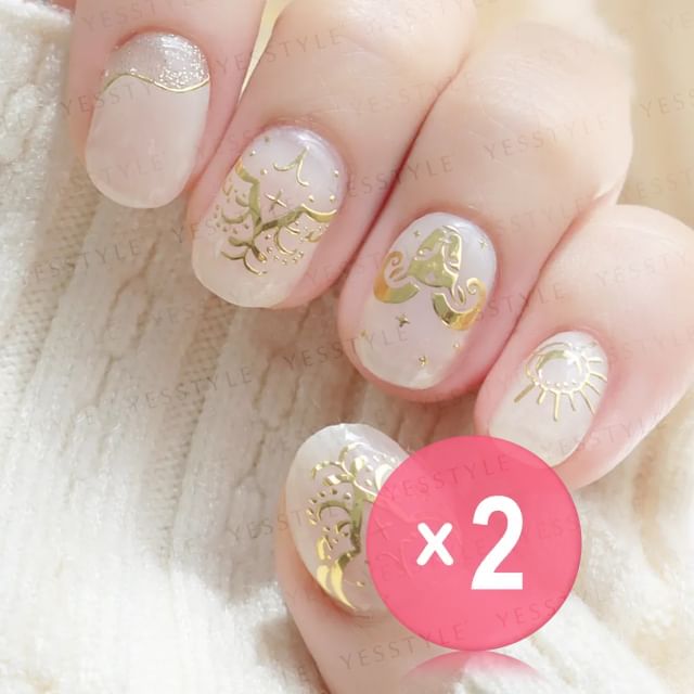 Lunacaca-Aries Constellation Nail Art Stickers 2pcs Bundle Set