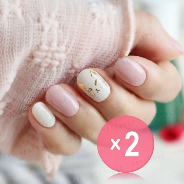 Lunacaca-Kitten Nails Art Stickers 2pcs Bundle Set