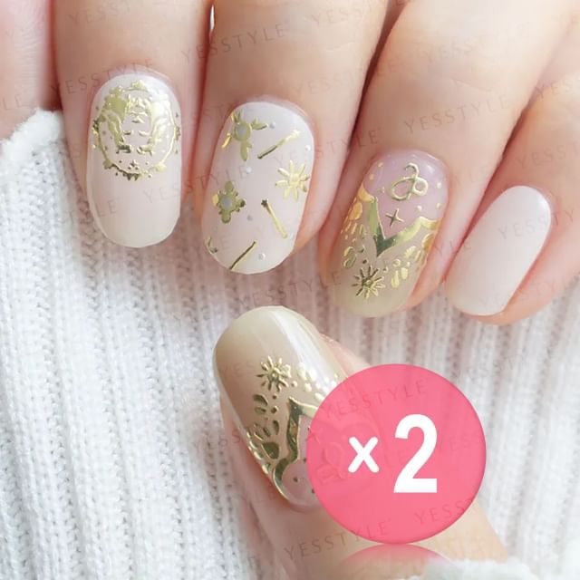 Lunacaca-Leo Constellation Nail Art Stickers 2pcs Bundle Set