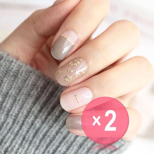 Lunacaca-Leopard Witch Nail Art Stickers 2pcs Bundle Set